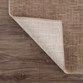 thumbnail image 3 of Hauteloom Leanna Living Room, Bedroom Machine Washable Area Rug - Neutral Abstract Solid - Brown - 5'3" x 7', 3 of 11