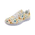 thumbnail image 4 of HELLHERO Retro Country Style Colorful Flowers Women Running Walking Shoes, Low Top Anti-Slip Sports Tennis Shoes for Travel Training, 4 of 11