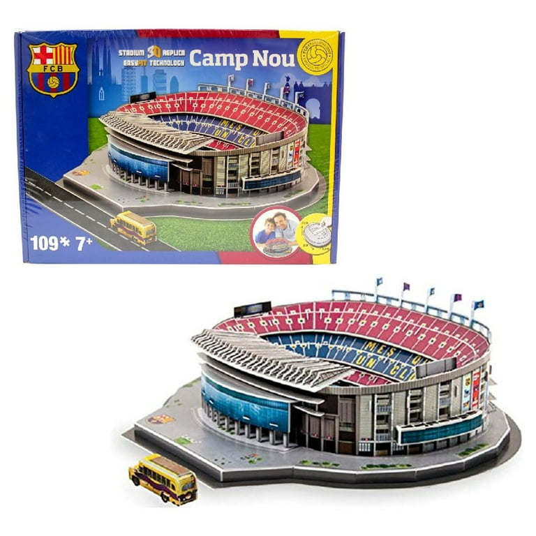 3d Jigsaw Puzzle Assembled Football Stadium Model Barcelona Real