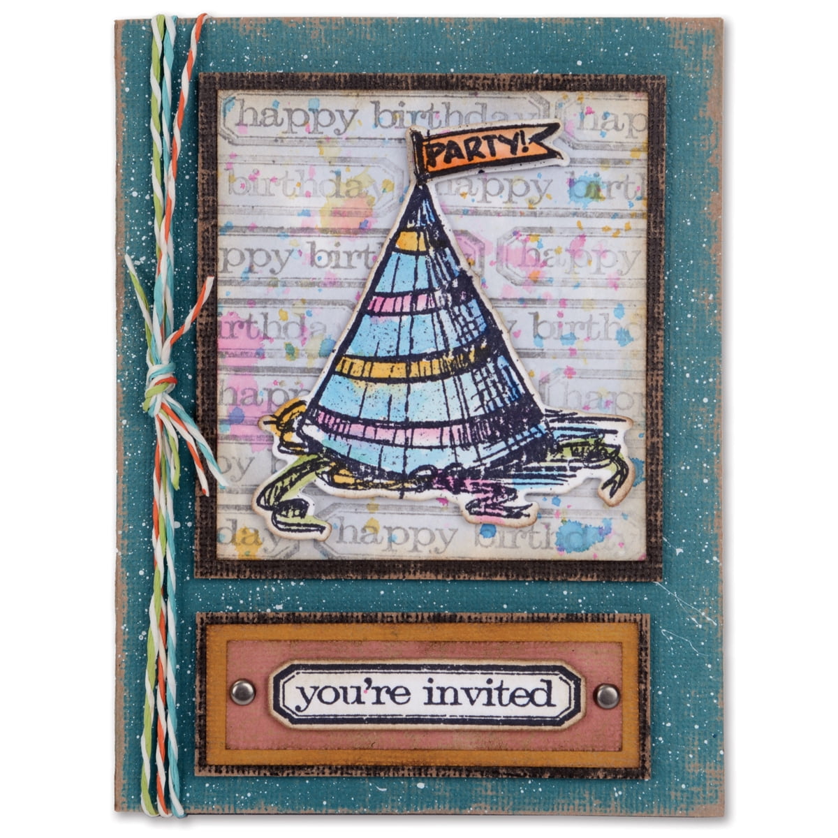 Sizzix Thinlits Dies By Tim Holtz 13/Pkg-Celebration Block Words