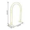 thumbnail image 2 of 150×220cm Metal Wedding Arch Stand Decorations Wedding Arch Flower Swag W/ Base, 2 of 24