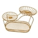 thumbnail image 1 of Cesta de frutas para encimera de cocina, cesta de malla metálica multiusos, organizador de 3 niveles Oro B, 1 of 2