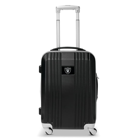 Mojo Outdoors NFL Oakland Raiders Luggage Carry-On 21In Hardcase Two-Tone Spinner