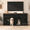 Black + Dark Walnut, variant on LuckyNote 71'' Large Double Dog Crate Cabinet, Sliding Door with Latch, Type-C & USB Ports, Black+Dark Walnut