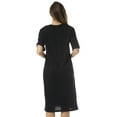 thumbnail image 3 of Just Love Short Sleeve Nightgown Sleep Dress for Women (Black - Blessed Mamma, 1X), 3 of 3