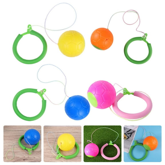 GAXIRE Kids Skip Ball Plastic Coordination Improvement Indoor Play 4pcs