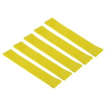 Uxcell Medium TPE Resistance Bands Elastic Workout Bands Exercise Loop, Yellow 5 Pack