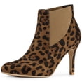 thumbnail image 1 of Unique Bargains Women's Pointed Toe Stiletto Heel Chelsea Boots, 1 of 7