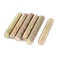 thumbnail image 4 of Unique Bargains 1.25mm Pitch M8 x 40mm Male Threaded Rod Bar Bronze Tone 6 Pcs, 4 of 4