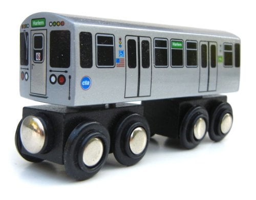 Wooden Toy ‘L’ Train blue Line 