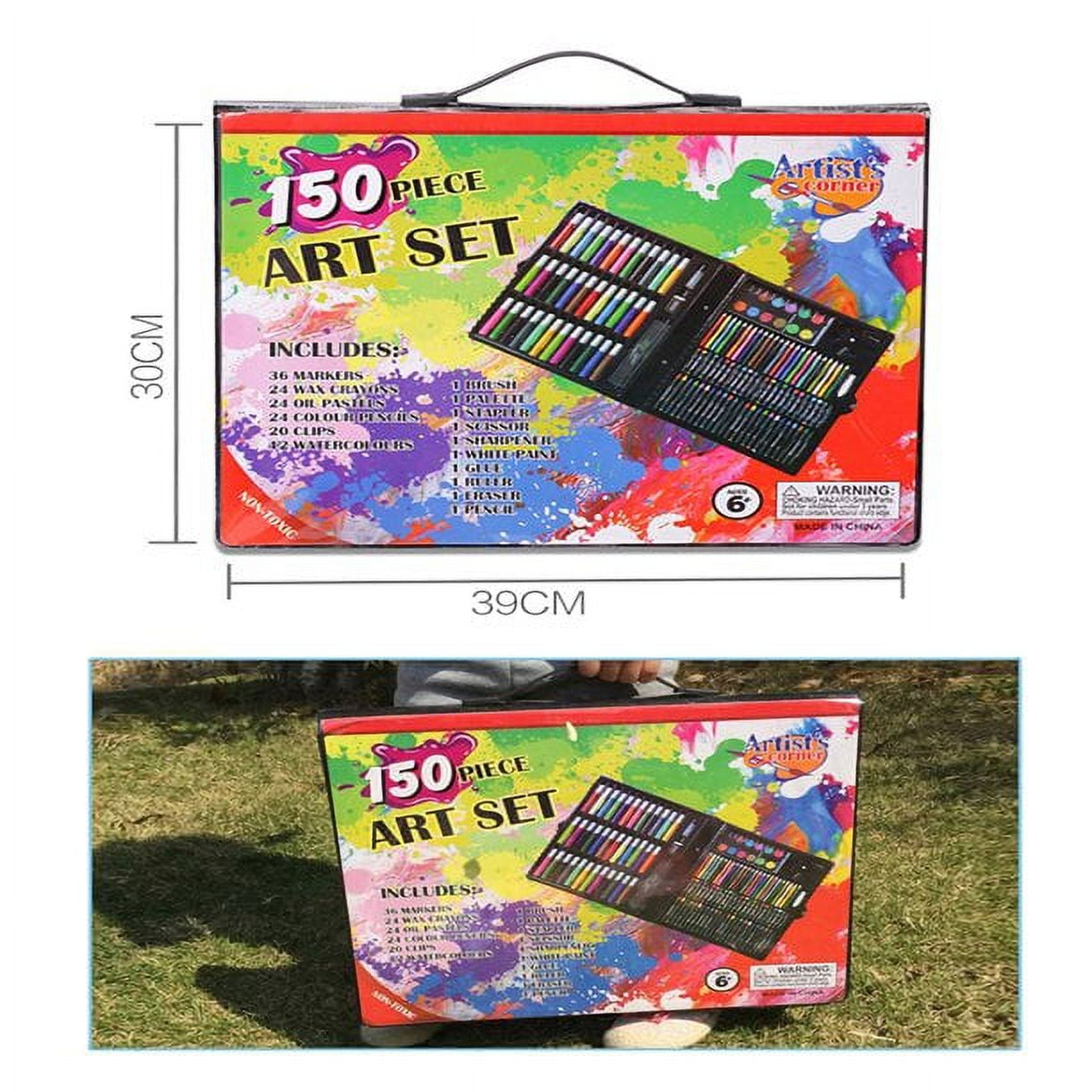 Artrylin 150 Pcs Art Supplies, Art Kits, Art Set for Kids, Gfts for 6-12 Year Old Girls or Boys, Painting Drawing Art Box with Oil Pastels, Crayons, Colored Pencils, Markers, Paint Brush