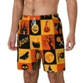 thumbnail image 2 of Gaeub Halloween Banner Symbols Mens Swim Trunks Stretch Beach Shorts Quick Dry for Men Swim Shorts Swimwear with Pockets- X-Large, 2 of 9