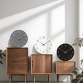 thumbnail image 6 of Wall Clock 12 Inch Silent Non Ticking Battery Operated Wooden Gray Modern Office Simple Minimalist Clock Decorative for Kitchen Home Bathroom Living Room, 6 of 9