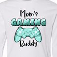 thumbnail image 4 of Inktastic Mom's Gaming Buddy- Aqua Controller Long Sleeve Youth T-Shirt, 4 of 5