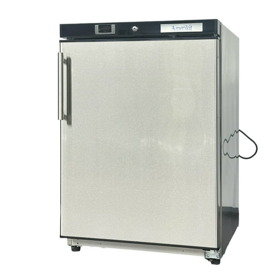 Amerikit Commercial Refrigerator  with 1 Doors, 7.4 Cu.Ft Commercial Fridge, Under Counter Fridge for Beer, Wine, and Soda