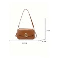 thumbnail image 6 of Women's Classic Flap Shoulder Bag Crossbody Purse with Metal Lock Closure, 6 of 8