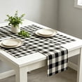 thumbnail image 6 of Linen Table Runner And Placemat Combo 5 Piece Set Heat Resistant Dining Tablecloth For Kitchen Banquets, 6 of 6