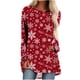 thumbnail image 1 of Mujeres Casual Manga Larga Cuello Redondo Tops Blusa Suelta Navidad Impreso Camisas Fridja  bvmnju2351, 1 of 5