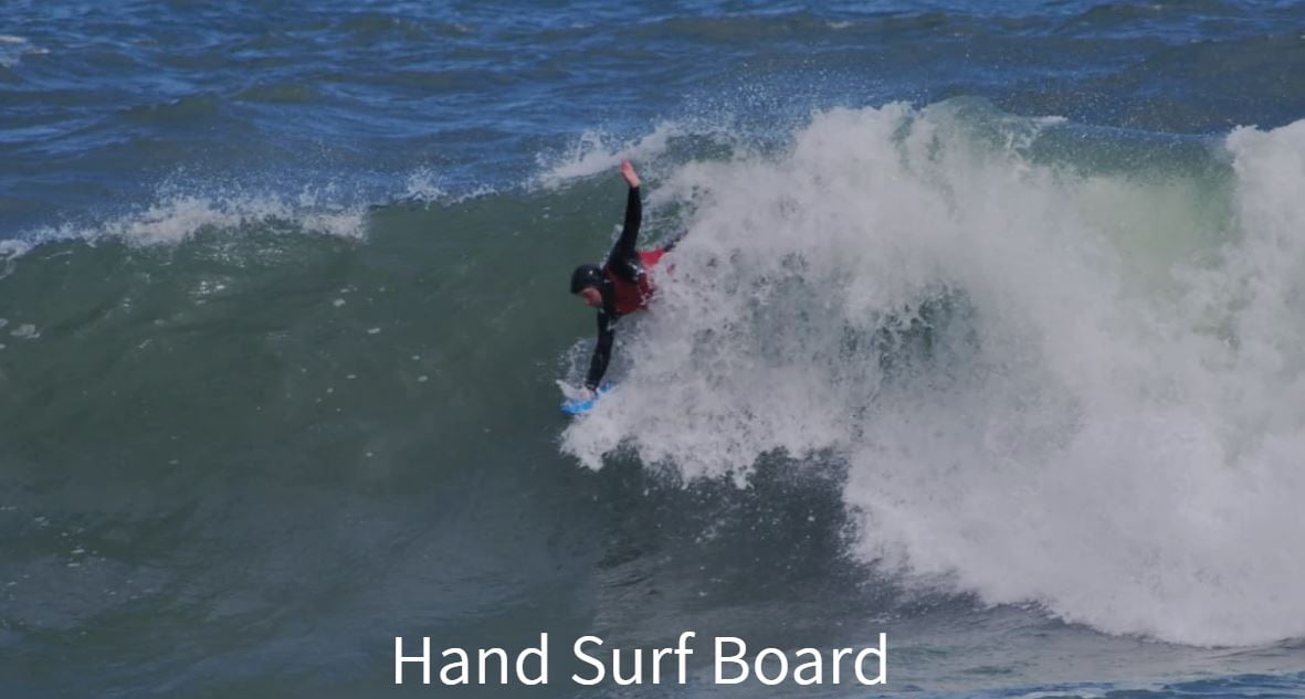 Hand Surf Board with leash and bag
