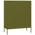 thumbnail image 3 of vidaXL Armoire de Rangement Vert Olive 80x35x101,5 cm Acier, 3 of 5