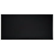 SomerTile WXR3PSGB Pente Subway Ceramic Wall Tile, 3" x 6", White/Glossy Black