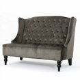 thumbnail image 4 of Modern Glam Loveseat with Jewel Colors & Wingback, 4 of 11