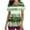 Green, variant on Xfvqtps Striped Scrub Tops for Women Wrinkle-Resist Nursing Uniform Casual V-Neck Print Short Sleeve Nurse Top with Pocket Green
