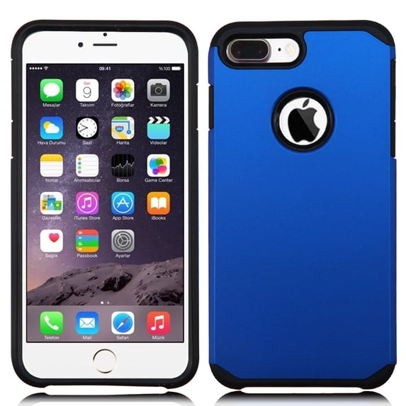 ZV Slim Strong Dual Layered Metallic Case Cover w/ UV Coating iPhone 7 / 7 Plus