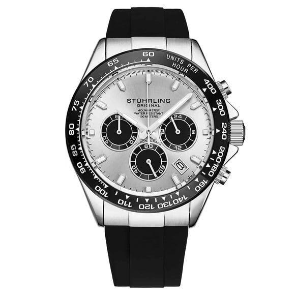 Reloj Stuhrling Hombre Aquamaster 4042.1 Cronógrafico 42mm