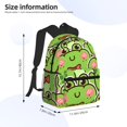 thumbnail image 4 of Gaeub Cute Green Frog School Backpack Waterproof Bookbag for Men Women College High School Bags, 4 of 8