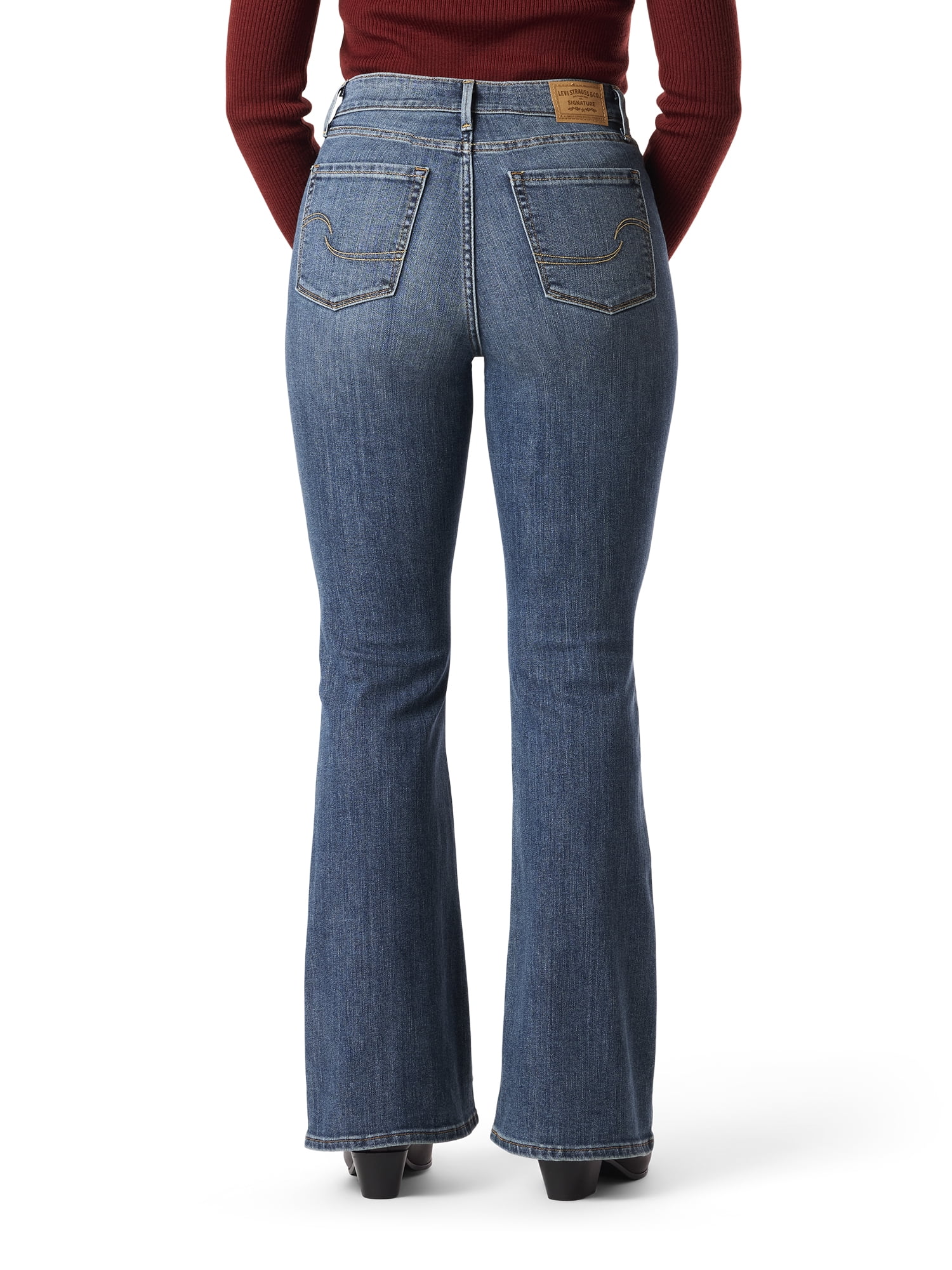 Levi Strauss Signature Women's and Women's Plus High Rise Flare Jeans