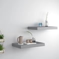 thumbnail image 1 of vidaXL Floating Wall Shelves 2 pcs Grey 40x23x3.8 cm MDF, 1 of 5