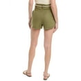thumbnail image 3 of HEVRON womens  Elyse Linen Short, 8, Green, 3 of 3