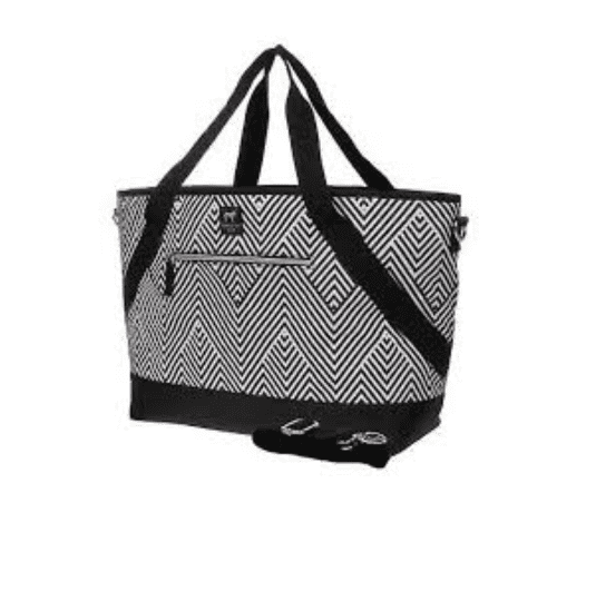 white insulated picnic bag