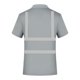 thumbnail image 4 of Camisas de Manga Corta de los Hombres Color Sólido Reflectante Ligero Transpirable Botón de la Camisa de Solapa Fácil, Girar Abajo Cuello Superior, 4 of 5