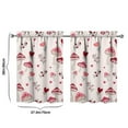 thumbnail image 4 of Mushroom (27) Kitchen Curtains - Vintage Tier Curtains for Bathroom Living RV Rod Pocket Window Drapes 36 Inch 2 Panels Set 28"x36" Window Treatment Tiers, 4 of 4