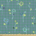 thumbnail image 2 of Botanical Fabric by the Yard, Graphic Pattern of Branches Flowers Scribble Style Budding Plants, Upholstery Fabric for Dining Chairs Home Decor Accents, Blue Grey Avocado Green by Ambesonne, 2 of 5