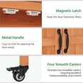 thumbnail image 6 of Renwick Rolling Garden Potting Bench Table with Locking Casters, Brown, 6 of 10