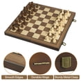 thumbnail image 3 of Magnetic Wooden Chess Set for Adults Kids 15'' Chess Board with Handmade Pieces, Folding Portable Travel Unique Chess Sets Game for Tournament Professional Beginner, 3 of 8
