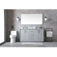 thumbnail image 5 of Elegant Lighting Vf19660d Hayes 60" Free Standing Double Basin Vanity Set - Grey, 5 of 7