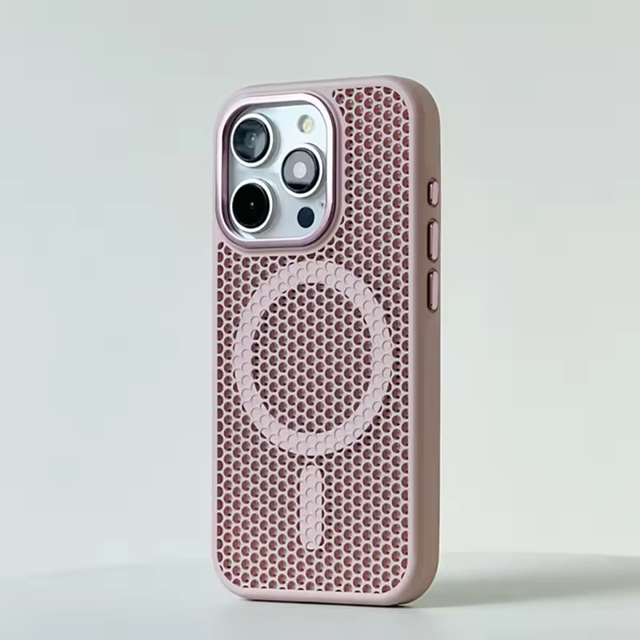 Heat Dissipation Mesh for Magsafe Magnetic Wireless Charge Case for IPhone 16 15 14 Plus 13 12 Pro Max Breathable Armor Cover