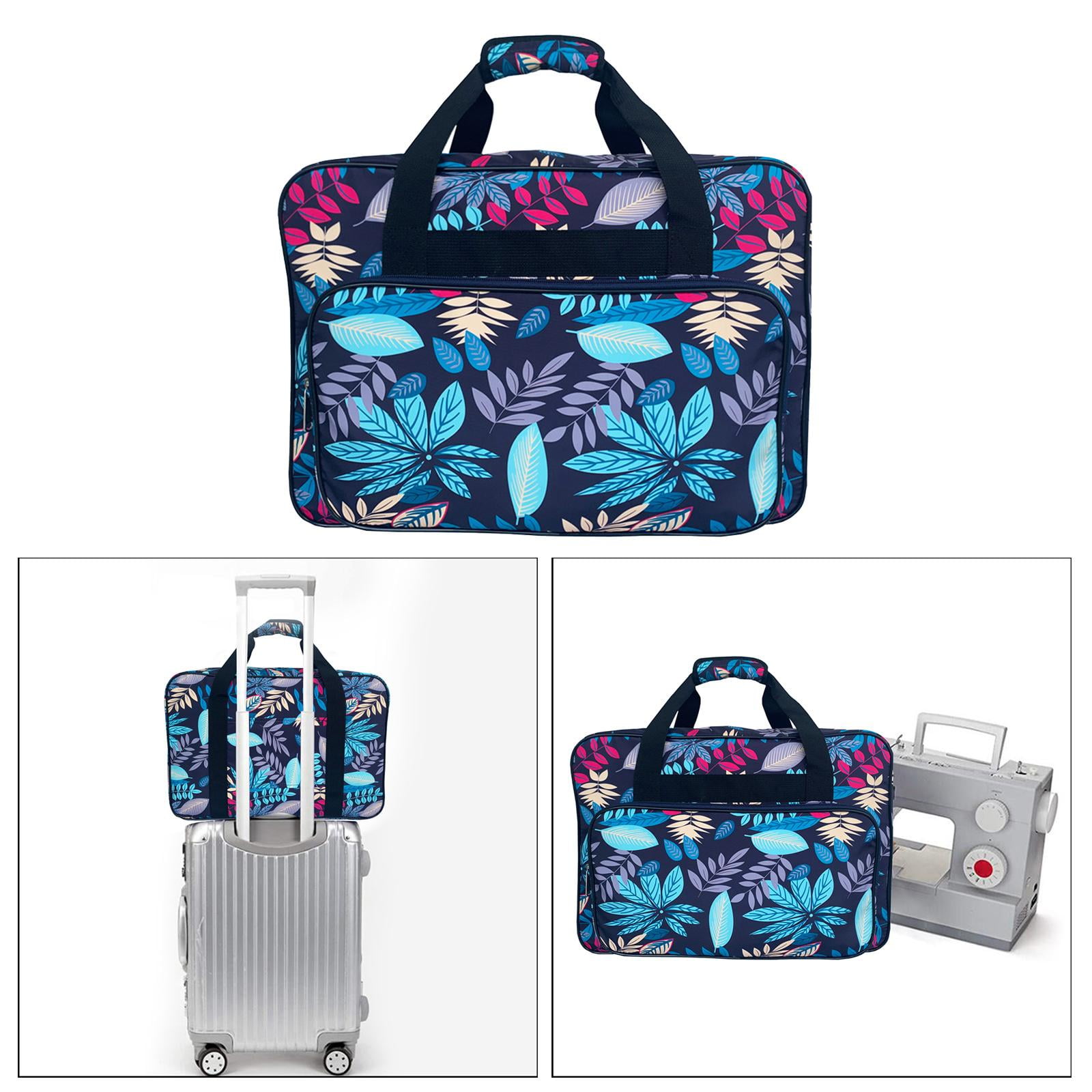 Sewing Machine Carrying Case Carry Tote/Bag Large Capacity Nylon Storage Bags Most Standard Machine, Sew Accessories Tools Organizer - Dark Blue
