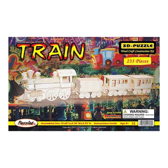 Puzzled - Train - 3D Jigsaw Puzzle - 233 Pieces