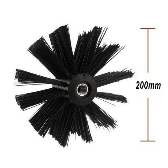 Cogfs 200mm Dryer Vent Cleaning Brush Chimney Lint Remover Bristle Head Nylon