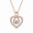 Rose Gold, variant on Aurelle Infinity Heart Moissanite Necklace for Women, 14K White Gold Plated 925 Sterling Silver Infinity Love Heart Pendant, Anniversary Birthday Mother's Day Jewelry Gift for Wife Mom Girlfriend