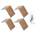 thumbnail image 1 of RUNROTOO 4pcs Bronze Corner Bracket Brass Box Fasteners for Antique Style Furniture Connection, 1 of 6