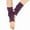 Dark Purple, variant on 16 Colors 1 Pair Women Girl Knitted Warm Knee High Stirrup Yoga Sport Dance Leg Warmers Leaky heel Socks