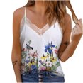thumbnail image 1 of Playeras,Blusas y Tops,Ropa para Mujer Tank Top Vestido Para Las Mujeres Ladies Loose Sling Diamond Sleeveveless Parcial Print Tovest (Blue, XXL), 1 of 7