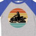 thumbnail image 4 of Inktastic Snowmobile Retro Sunset Boys or Girls Toddler T-Shirt, 4 of 5