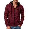 thumbnail image 3 of Thousandth Men's Zip Up Hoodie Lightweight Athletic Track Jacket Cool Casual Slim Fit Daily Wear for Gym Running,Sports Training, 3 of 8
